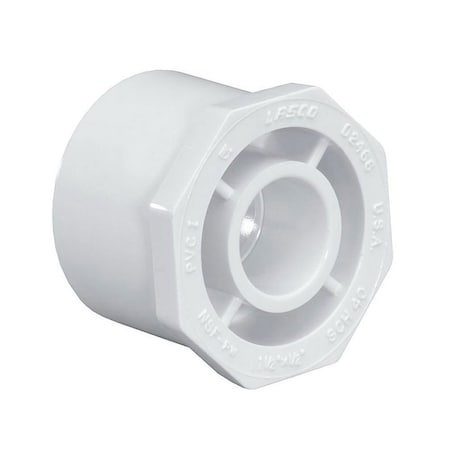 1-1/2 Inch X 3/4 Inch Slip X Slip PVC Bushing/Reducer SCH 40